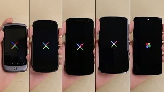 Nexus 5 vs Nexus 4 vs Galaxy Nexus vs Nexus S vs Nexus One [upl. by Reprah]