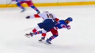 Matthew Tkachuk Hit on Vincent Trocheck  Rangers vs Panthers  Eastern Conference Finals Game 1 [upl. by Ahsemrac968]