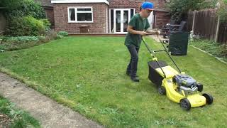 Chill September mowing in large garden [upl. by Anastasio739]