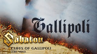 SABATON  Cliffs Of Gallipoli Official Lyric Video [upl. by Anisor]