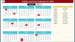 Dynamic Holiday and Event Calendar in Google Sheet  Step by Step tutorial [upl. by Assiluj]