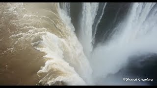 Jog Falls in full flow  Aerial View  2018 [upl. by Aytida]