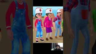 Scary Teacher 3D  Rescue the Pregnant Game Squid Got Kicked Swollen Head Nick Winner shortsvideo [upl. by Naitsirk]