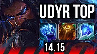 UDYR vs URGOT TOP  1115 1300 games Godlike  EUNE Master  1415 [upl. by Yenial403]