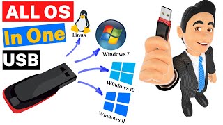 How to Create a MultiOS Bootable One USB Drive for Windows 10 Windows 11 and Linux [upl. by Katina]