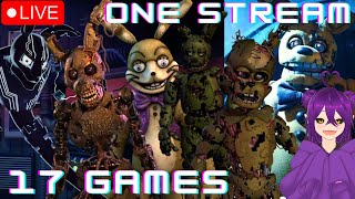 FINAL PRACTICE BEFORETHE FULL MARATHON  Vtuber Plays FNAF Games [upl. by Jacobba86]