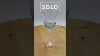 What Sold  Fostoria Navarre Blue Elegant Glass Claret Wine Glass elegant blue [upl. by Stephanus]