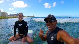 WAIKIKI BEGINNER SURF LESSONS [upl. by Essirehc]