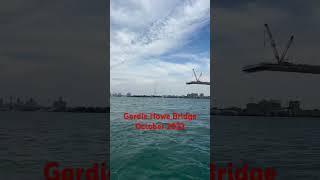 Progress on the Gordie Howe Bridge October 2023 [upl. by Fidelia]