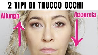 Il trucco occhi che allunga o accorcia il viso [upl. by Idhem]