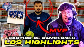 LOS HIGHLIGHTS DEL PARTIDO DE CAMPEONES DE RedBullBatalla ⚽️RAPDER MVP  CASTEO CON KAPO 013 Y BLON [upl. by Orfield]