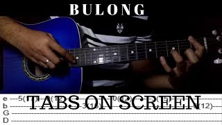 Bulong  December Avenue Fingerstyle Guitar Cover Tabs on Screen [upl. by Salter]