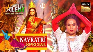 Navratri के अवसर पर IGT 10 के Stage पर गूंजा ‘O Sheronwali’ India’s Got Talent 10 Navratri Special [upl. by Anette]