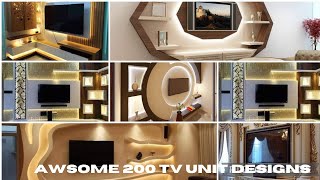 200 Beautiful Modern TV Units Designing Ideas TV Rack Cabinet Units interiordesign tvunits home [upl. by Nils]