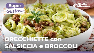 ORECCHIETTE con BROCCOLI SALSICCIA e PEPERONCINO veloce gustosa e dal tocco piccantino🥦😍 [upl. by Ahsinna]