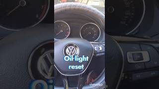 2015 Volkswagen jetta oil light maintenance light reset in 1 minute [upl. by Ilram305]