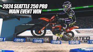 2024 Seattle Supercross RF 250 Main Event Win  MX Simulator [upl. by Epuladaugairam902]