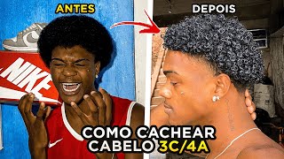 COMO CACHEAR CABELO CRESPO TIPO 3C  4A [upl. by Cele]