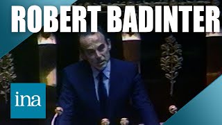 Robert Badinter à lAssemblée Nationale pour labolition de la peine de mort  INA Histoire [upl. by Hymen]