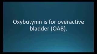 How to pronounce oxybutynin Ditropan Memorizing Pharmacology Flashcard [upl. by Stearns234]