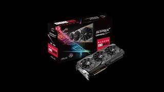 ASUS ROG Strix Radeon RX 580 T8G Gaming Graphics Card Unboxing and Overview [upl. by Selbbep921]