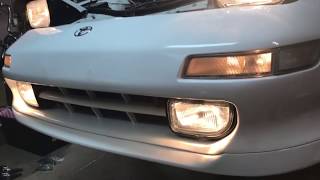 DIY Toyota MR2 sw20  Fix Strip fog lights bolts [upl. by Vasquez]