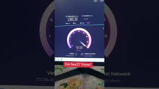 Speedtest mạng Wifi 6 Viettel gói Sun2T [upl. by Siramay]