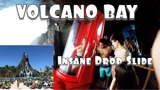 Volcano Bay Tallest Vertical Drop Waterslide  Orlando  Universal Parks [upl. by Alacim]