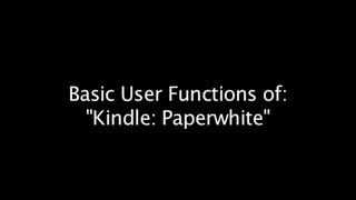 Kindle Basic Functions [upl. by Ama]