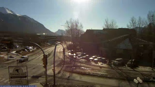 Railway Avenue Livecam Canmore Alberta [upl. by Eskil612]