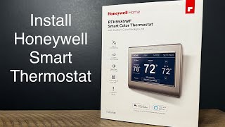 Install Honeywell Home Smart Thermostat smarthouse diy thermostat smartgadgets savemoney [upl. by Maury]