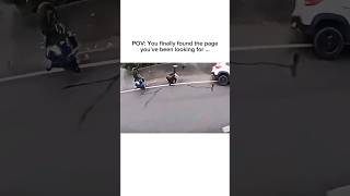 Accident motorcycle motovlog short shorts biker bikerlife sadmoment viralvideo viralshort [upl. by Steady338]