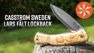 Casstrom Sweden Lars Fält Bushcraft Folding Knife available at KnifeCenter [upl. by Ellezig]