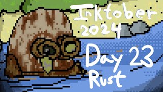 Inktober 2024  DAY 23 Rust  Pixelart [upl. by Alexia]