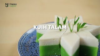 Kuih Talam  Penang Nyonya Kuih  EASY RECIPE [upl. by Nibroc]