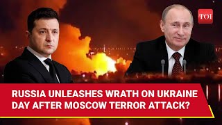 Putin Bombards Kyiv And Lviv With 20 Missiles Multiple Drone After Moscow Terror Attack [upl. by Debora473]