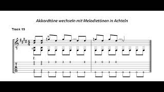 19 Akkordtöne wechseln mit Melodietönen in Achteln Aus Norbert Roschauer Simple Blues AMB 3205 [upl. by Kopp490]