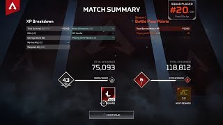 Apex legends MASSIVE XP Glitch 100k xp [upl. by Notsirt]