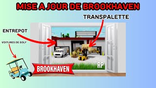 UN ENTREPOT ET UN TRANSPALETTE DANS BROOKHAVEN   Nouvelle Maj de Brookhaven [upl. by Aitsirk]