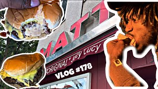 I Tried The Original Juicy Lucy For The First Time 😱 Vlog 178 [upl. by Thury]