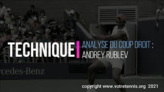 Analyse technique  le coup droit dAndrey Rublev [upl. by Llener]