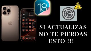 iOS 18 ¡Haz Esto Justo Después de Actualizar 🚀✨ [upl. by Diarmit900]