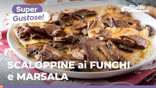 SCALOPPINE di PETTO di POLLO ai FUNGHI PORCINI e MARSALA un secondo originale sfizioso e facile 🍗🍷 [upl. by Ttehr210]