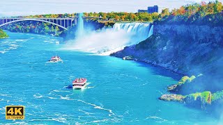 Beautiful Autumn Colors at NIAGARA FALLS Canada 🇨🇦 4K [upl. by Setiram]