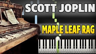 Scott Joplin  Maple Leaf Rag Piano Tutorial Sheet Music  midi [upl. by Irual566]