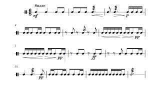 Snare solo 8 – harrymoses200 by Harry Koester [upl. by Aliehs]