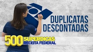 Contabilidade  Duplicatas Descontadas  Dica nº18  Receita Federal  AlfaCon Concursos Públicos [upl. by Franck]