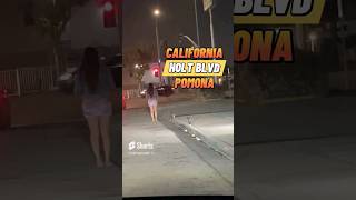 Pomona California Night 4k Holt Blvd [upl. by Dreddy375]