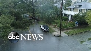 NC city hit hard by Hurricane Florence [upl. by Rabah]