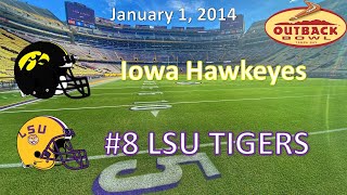 1114  Outback Bowl  Iowa vs 14 LSU [upl. by Quill536]